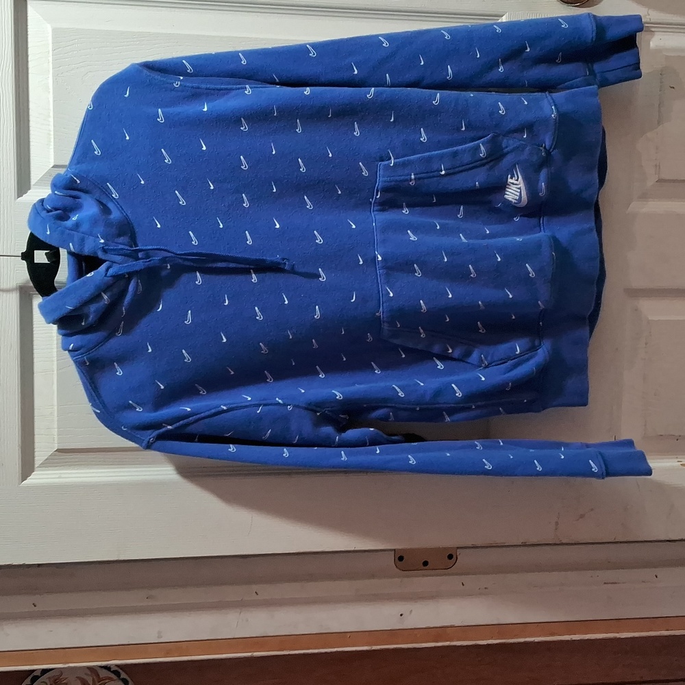 Nike men's size medium blue pullover hoodie